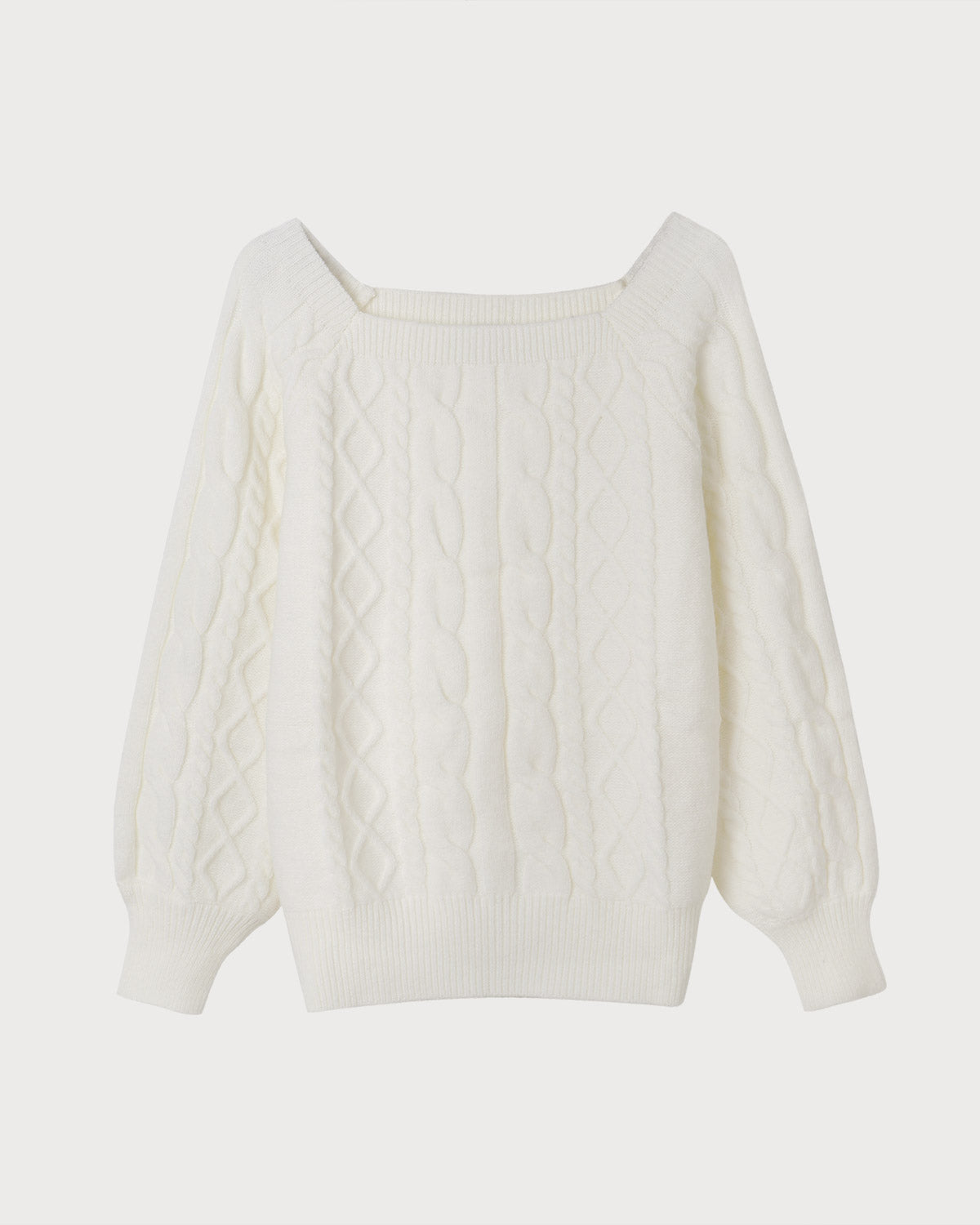 The Romance Cable Knit Crew Sweater - RIHOAS