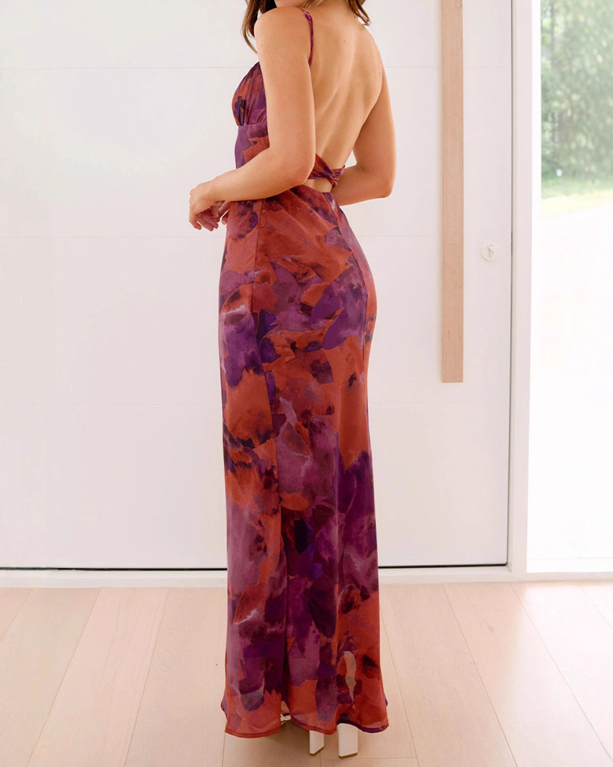 Women's Knit Polyester Maxi  Dress Dresses - RIHOAS