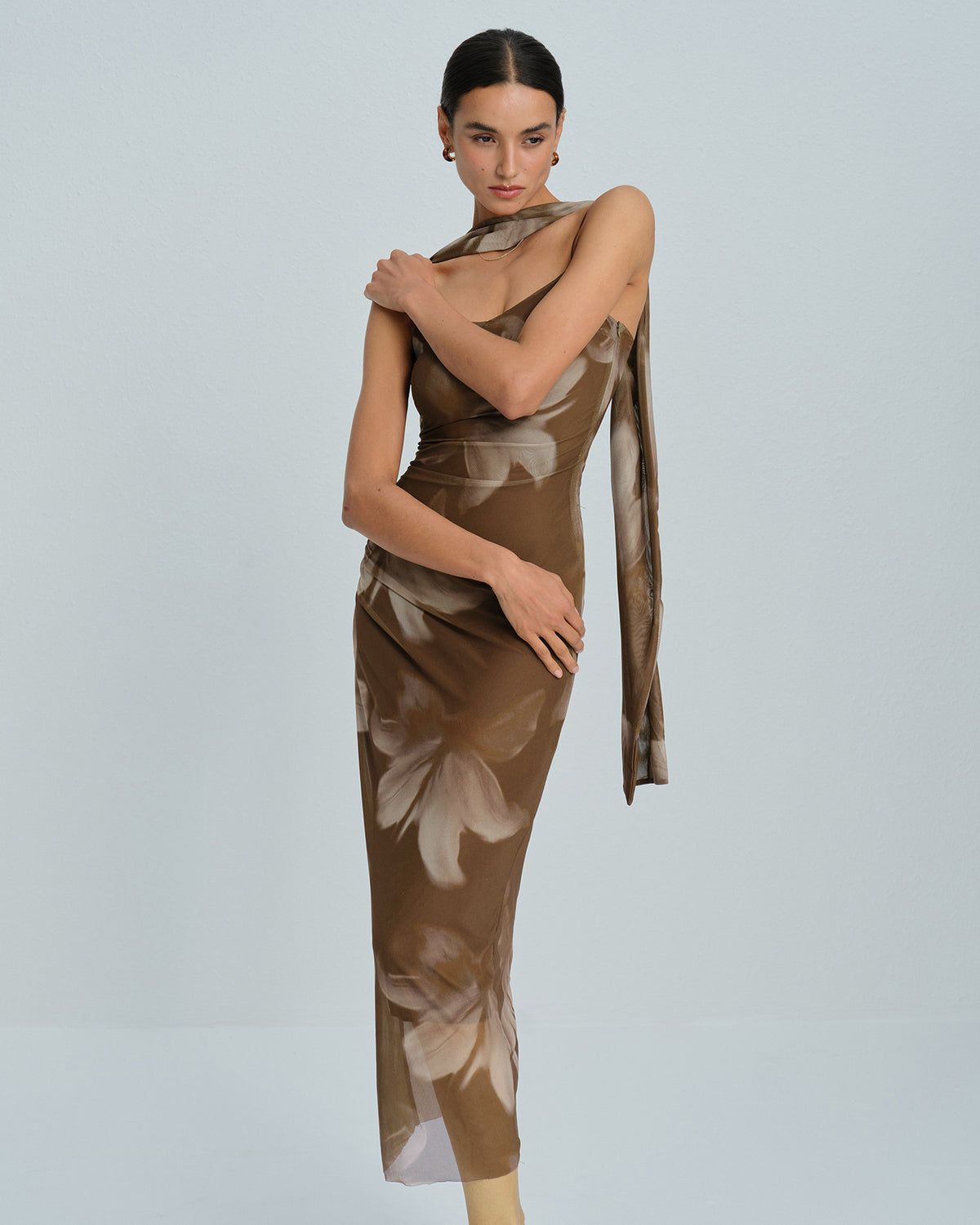 Women's Knit Polyester Midi Dress Dresses - RIHOAS