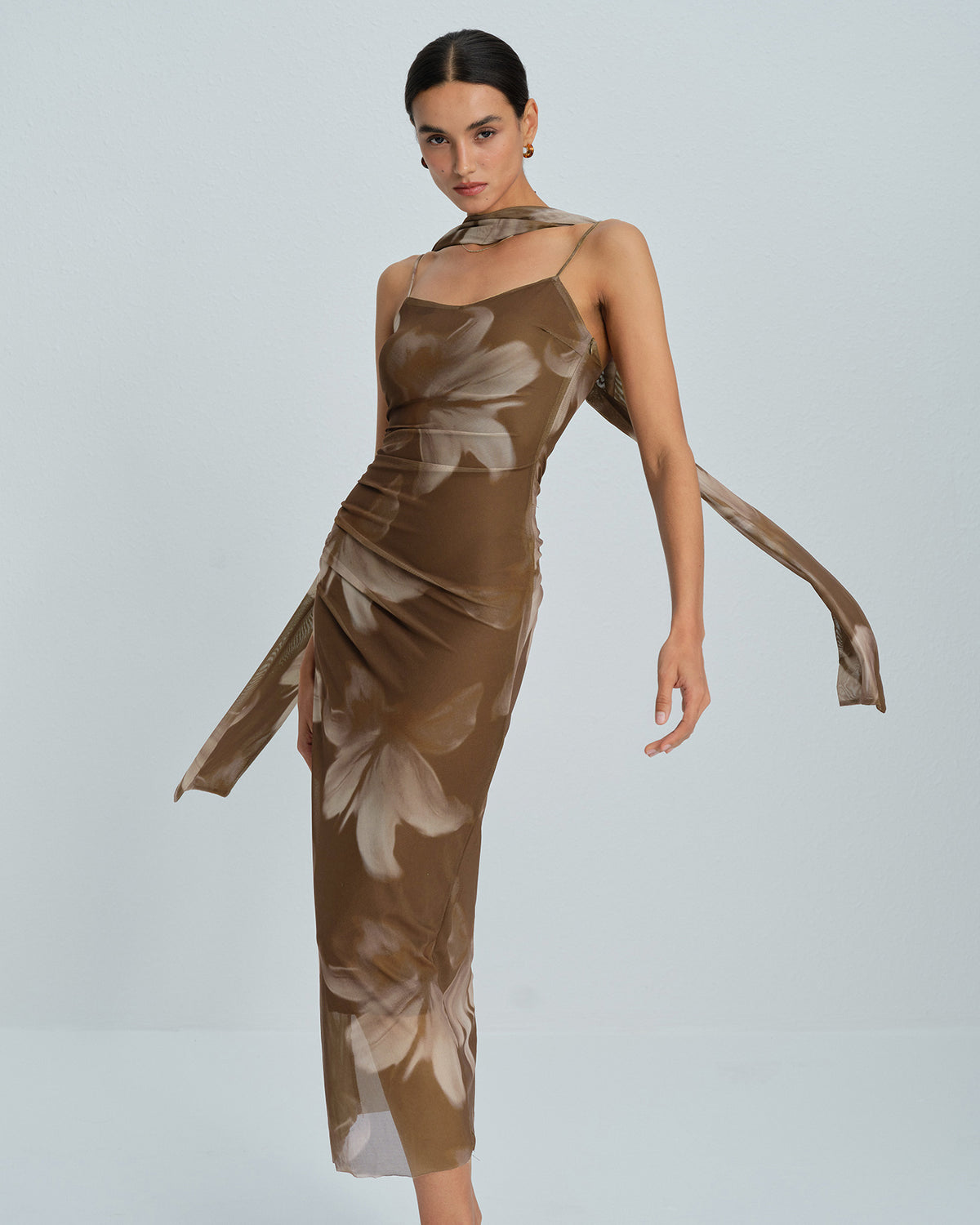 Women's Knit Polyester Midi Dress Dresses - RIHOAS