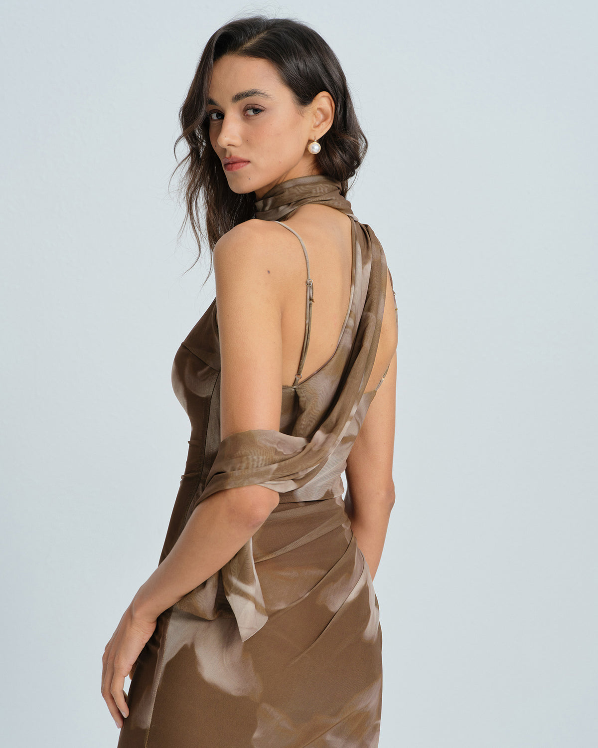 Women's Knit Polyester Midi Dress Dresses - RIHOAS