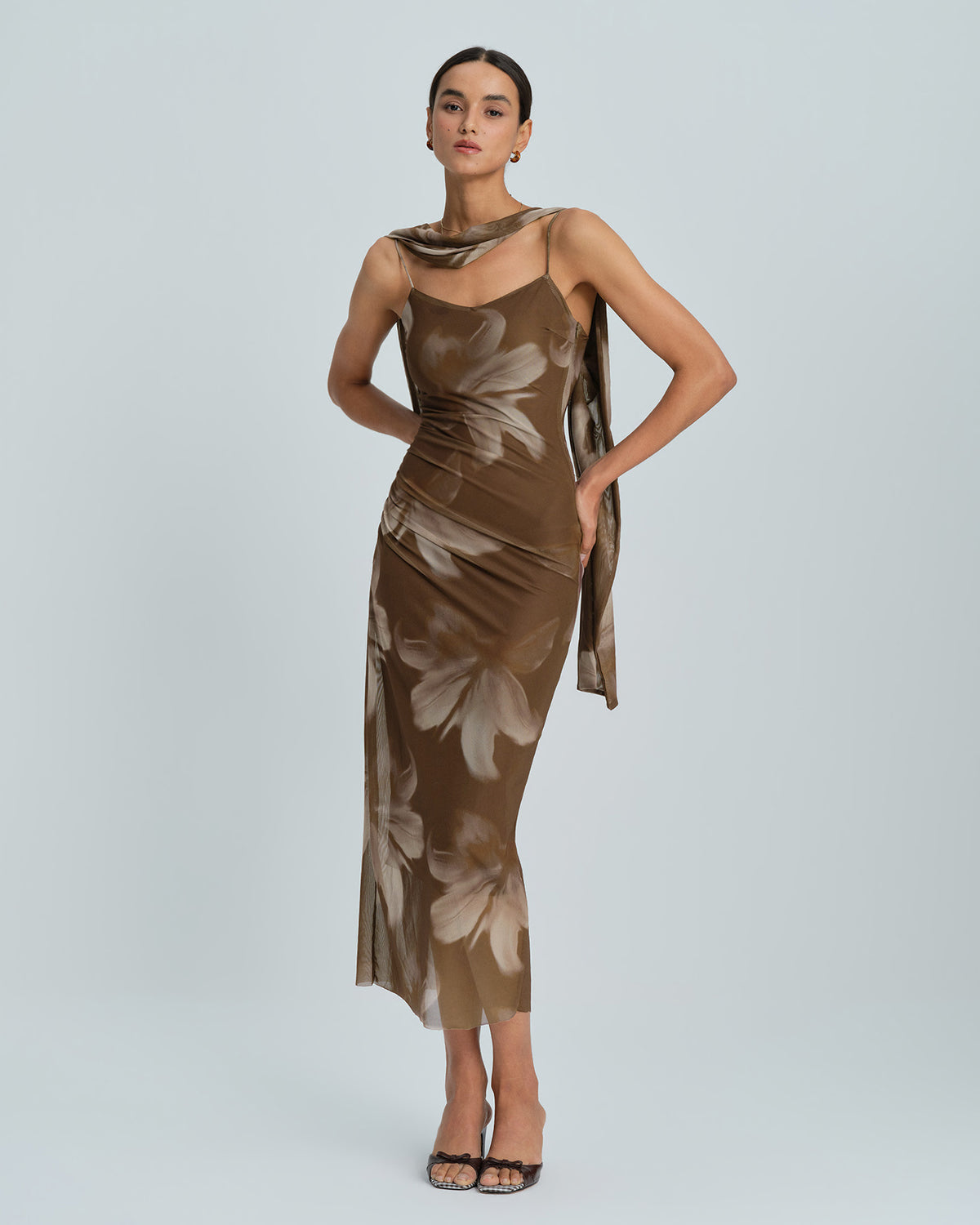 Women's Knit Polyester Midi Dress Dresses - RIHOAS