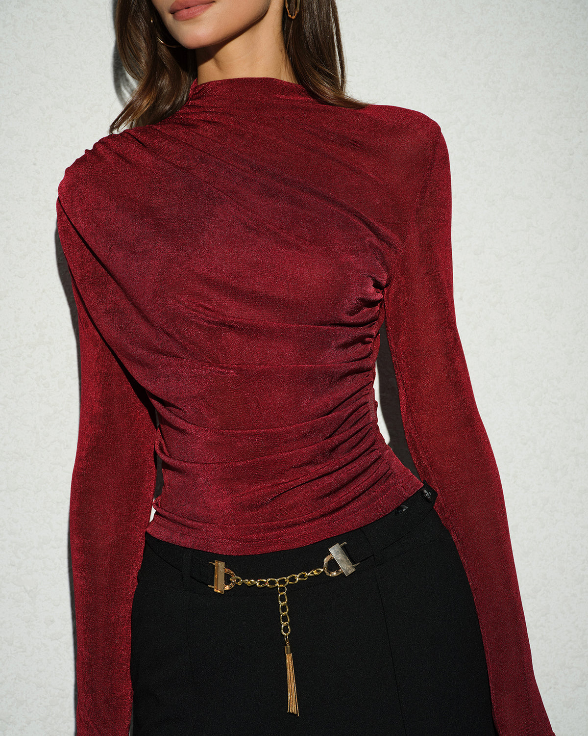 Women's Knit Polyester Top Tops - RIHOAS