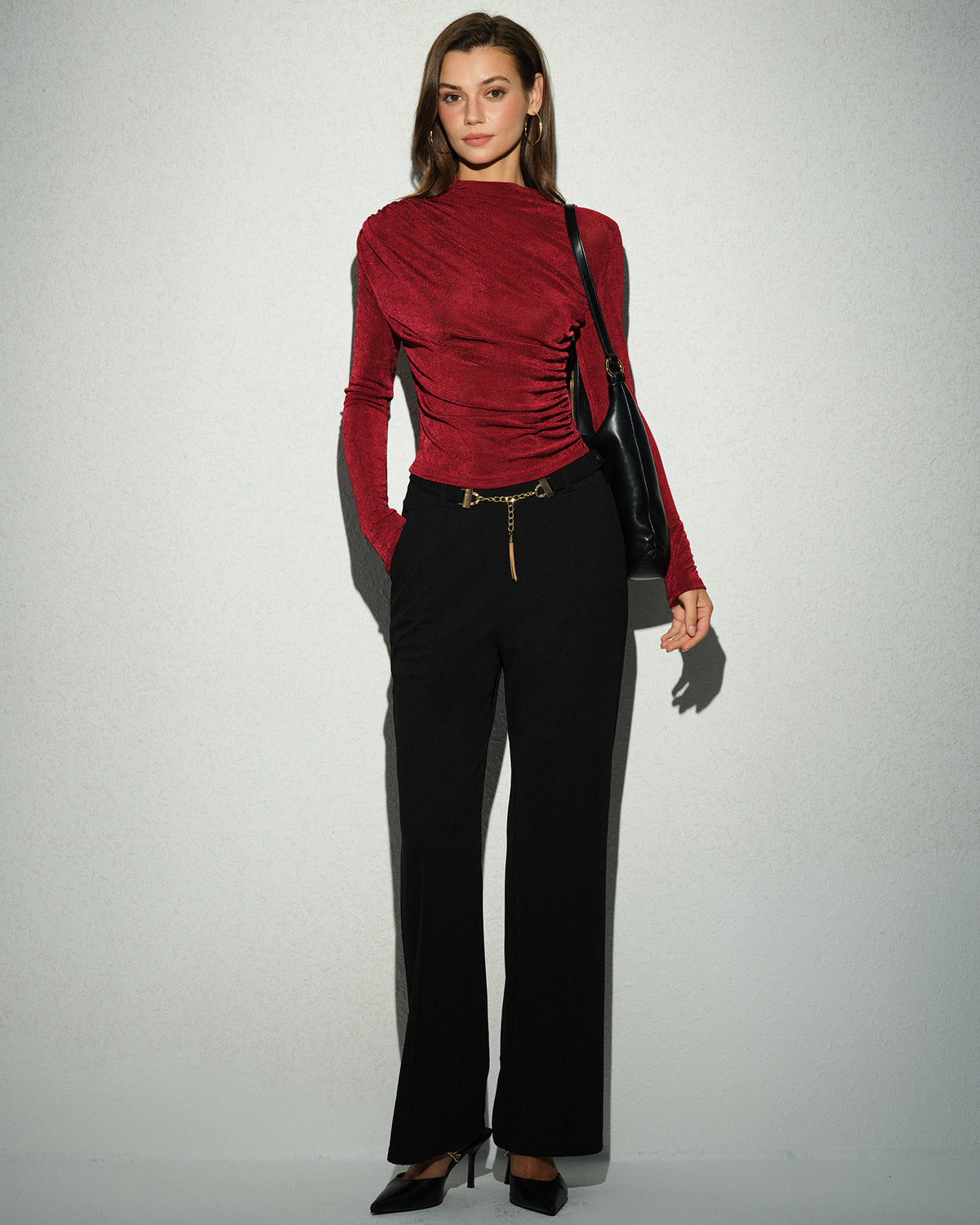 Women's Knit Polyester Top Tops - RIHOAS