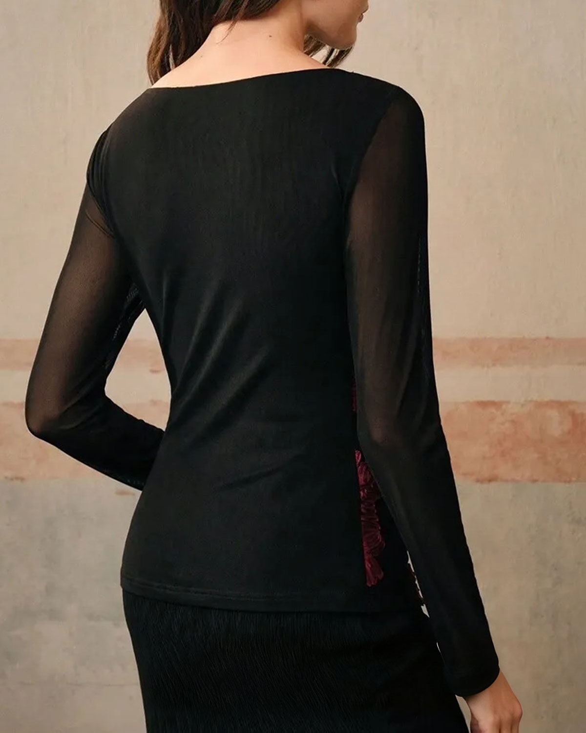 Women's Knit Polyester Top Tops - RIHOAS