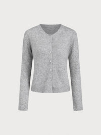 Women's Knitted Polyester Cardigan Tops - RIHOAS