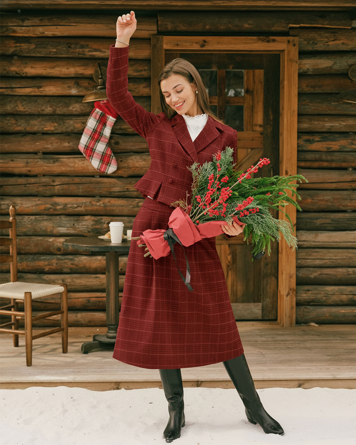 Women's knitted polyester jacket Outerwear - RIHOAS