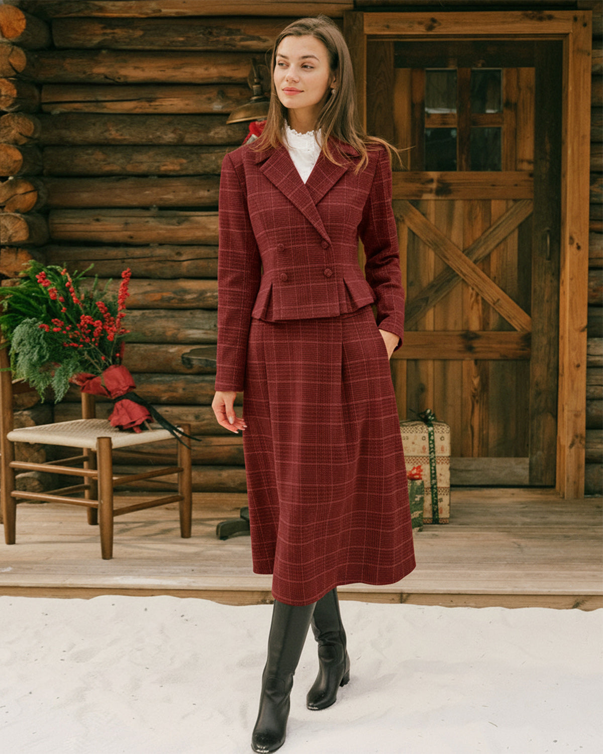 Women's knitted polyester jacket Outerwear - RIHOAS