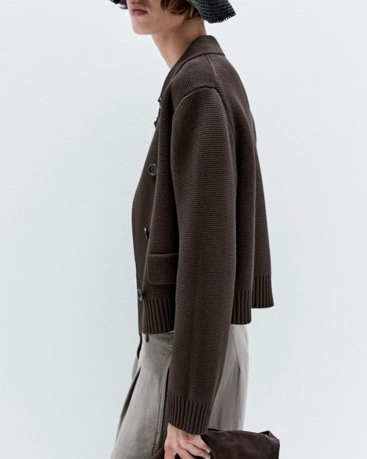 Women's Knitted Polyester Sweater Tops - RIHOAS