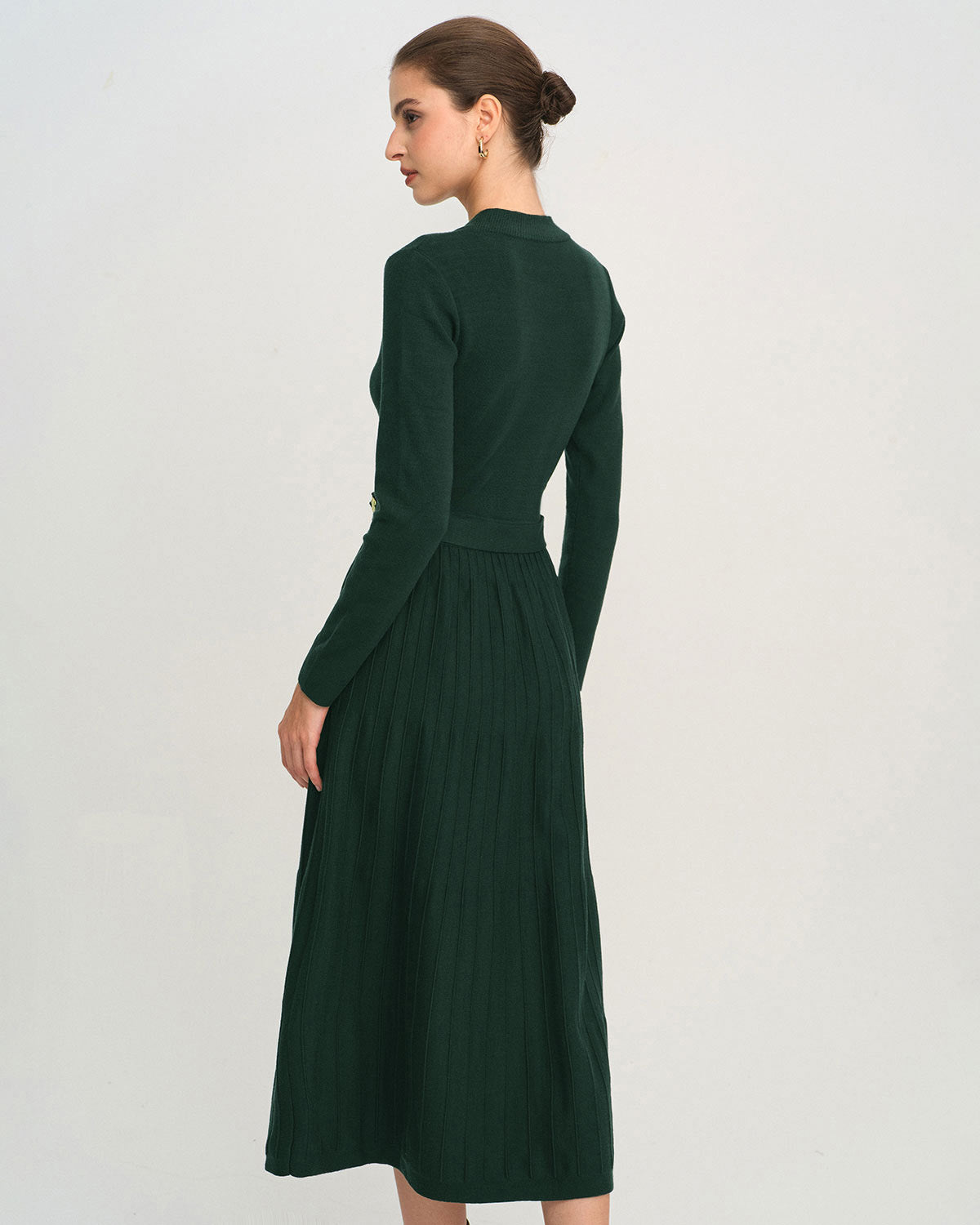 Women's Knitted Viscose Sweater Dress Dresses - RIHOAS