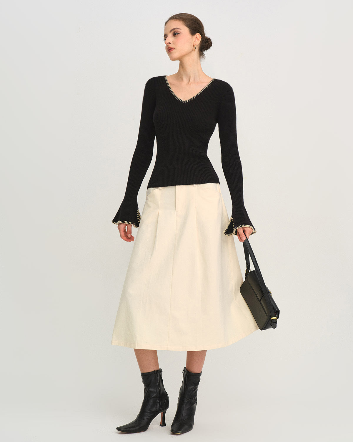 Women's Knitted Viscose Sweater Tops - RIHOAS