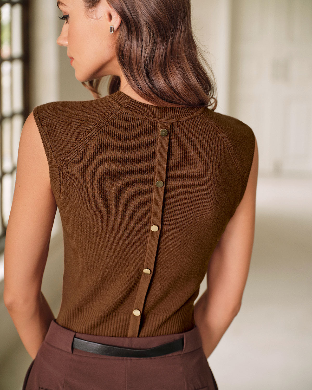 Women's Knitted Viscose Sweater Tops - RIHOAS