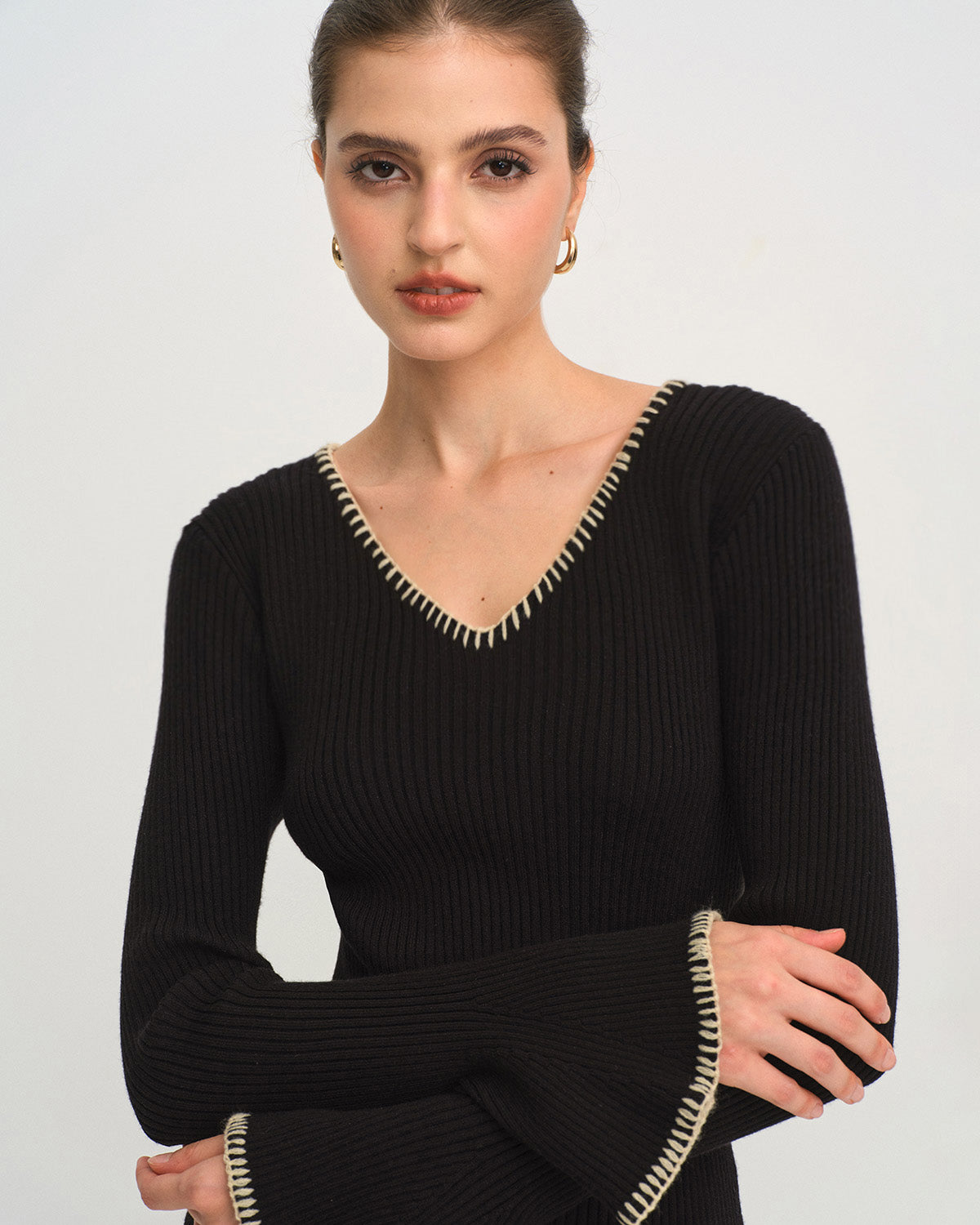 Women's Knitted Viscose Sweater Tops - RIHOAS