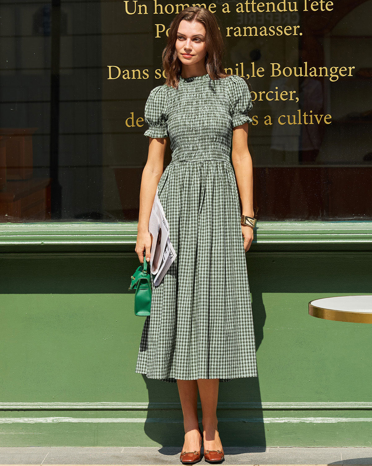 Women's Woven Cotton Midi Dresses Dresses - RIHOAS