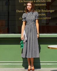 Women's Woven Cotton Midi Dresses Dresses - RIHOAS