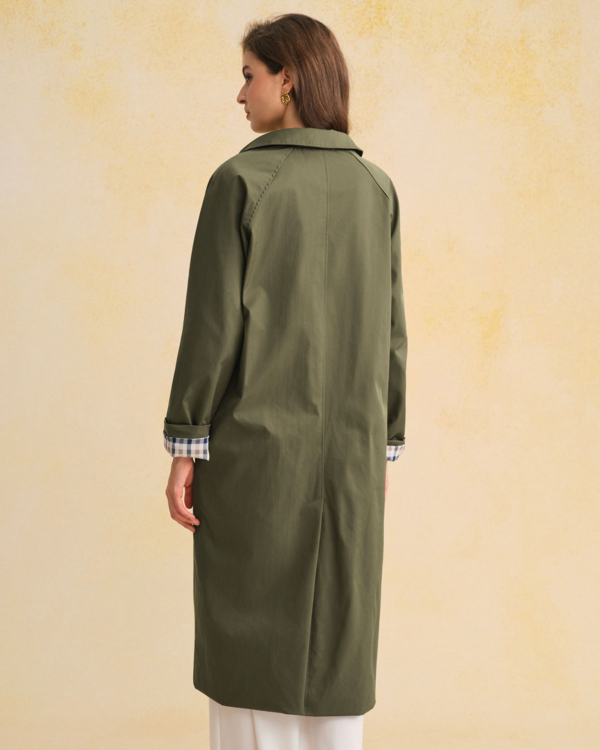 Women's Woven Polyester Coat Outerwear - RIHOAS