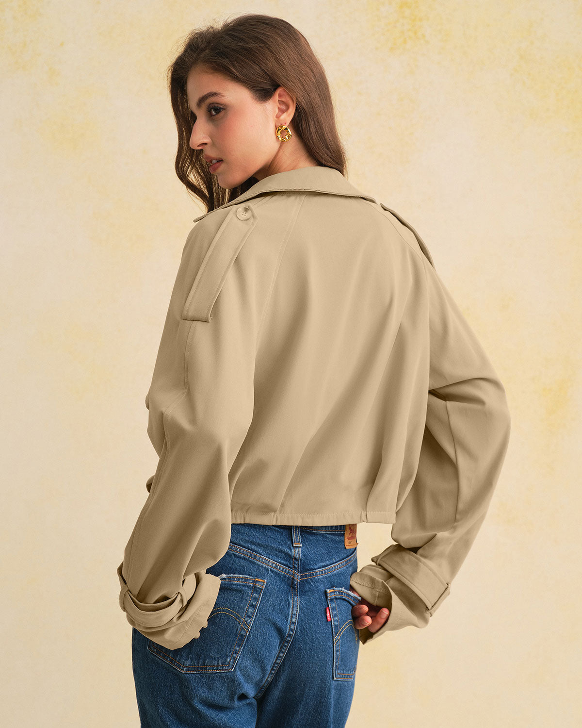 Women's Woven Polyester Jacket Outerwear - RIHOAS