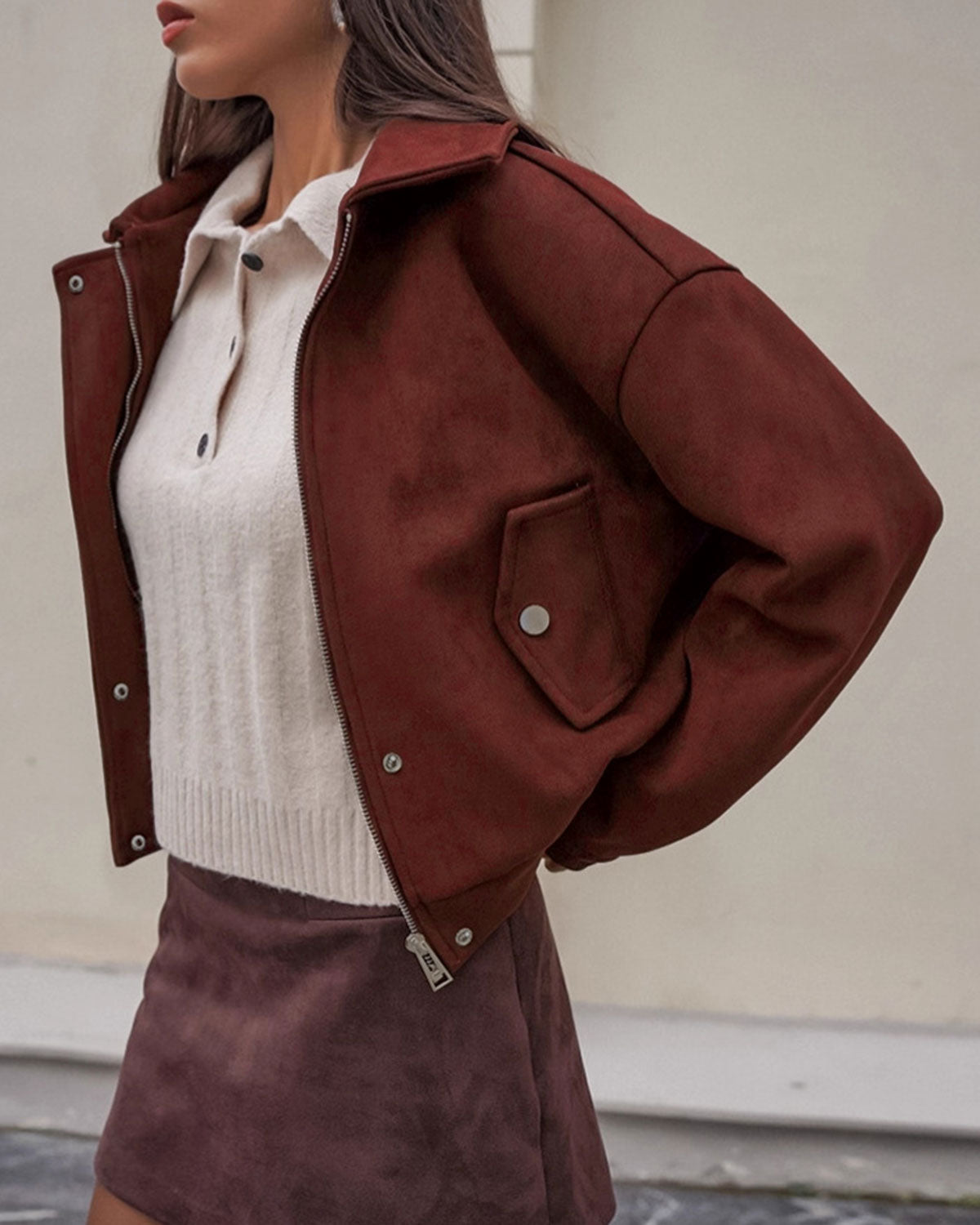 Women's Woven Polyester Jacket Outerwear - RIHOAS