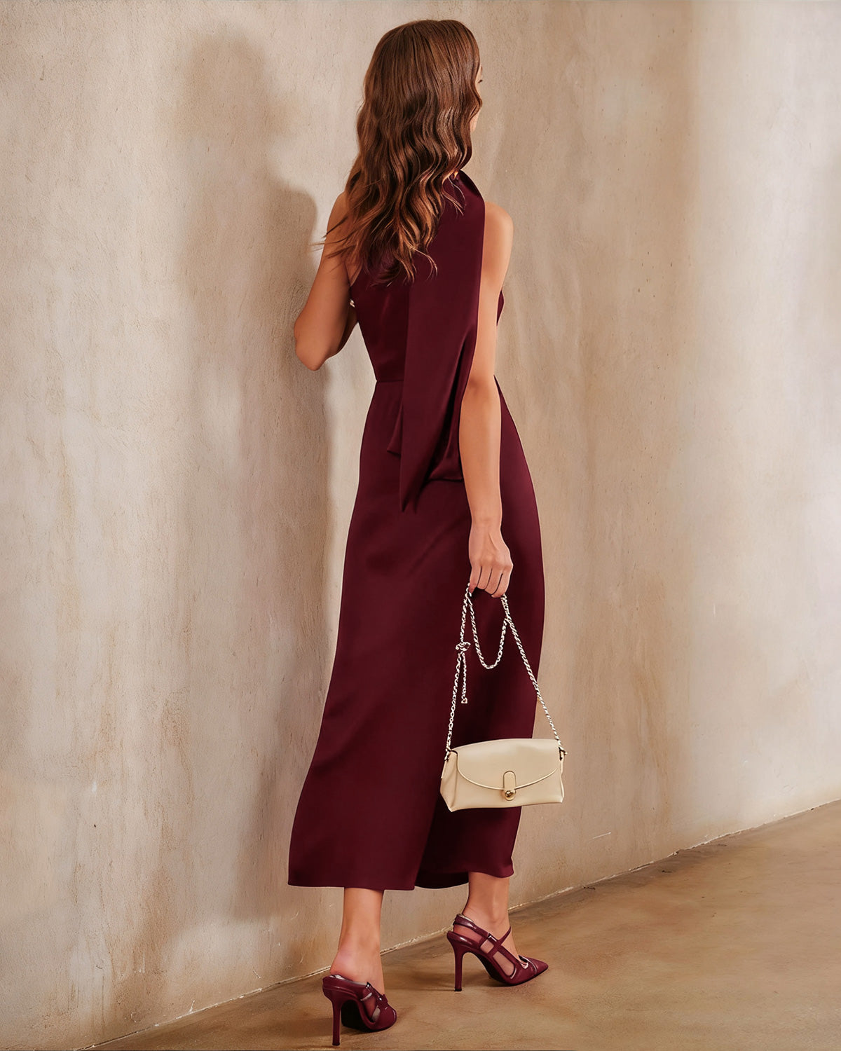 Women's Woven Polyester Maxi Dress Dresses - RIHOAS