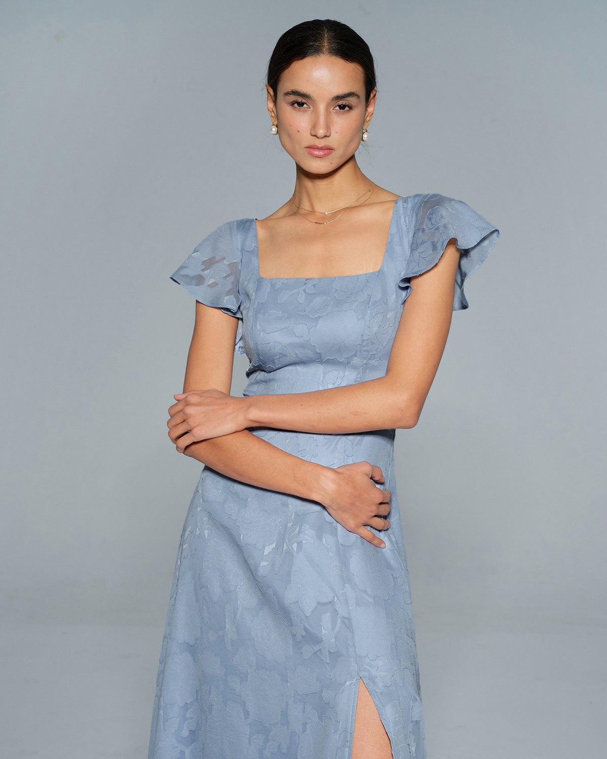 Women's Woven Polyester Midi Dress Dresses - RIHOAS