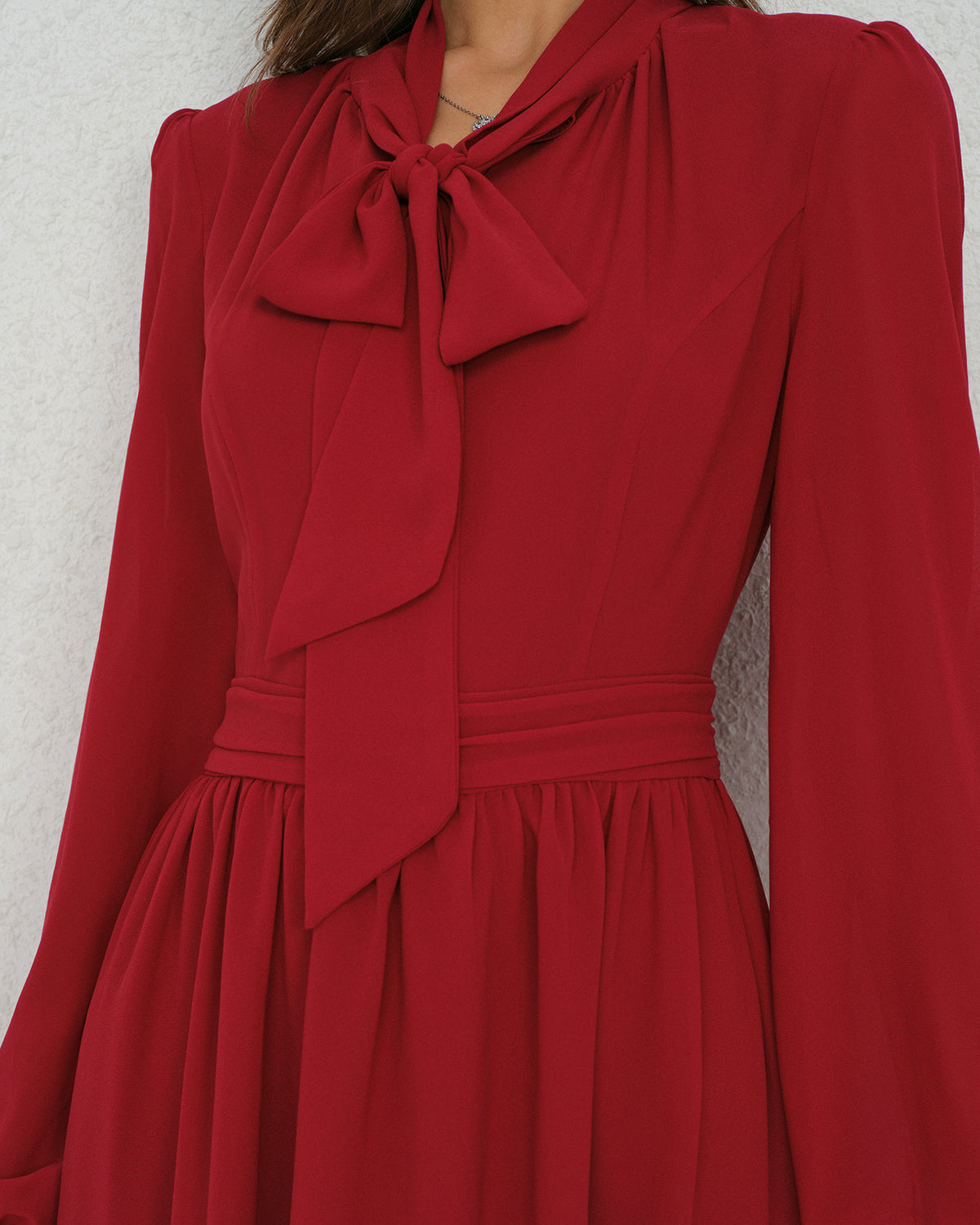 Women's Woven Polyester Midi Dress Dresses - RIHOAS