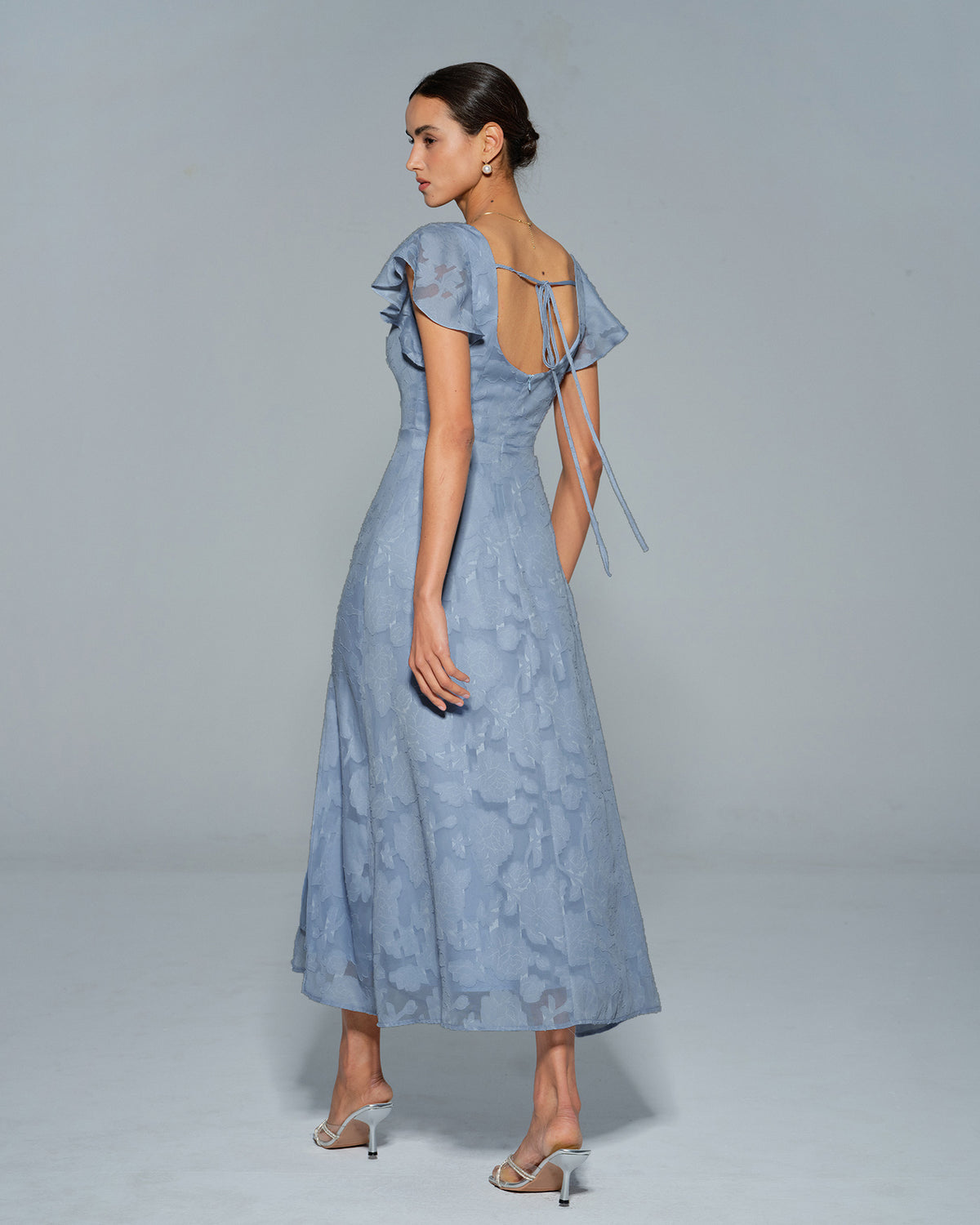 Women's Woven Polyester Midi Dress Dresses - RIHOAS