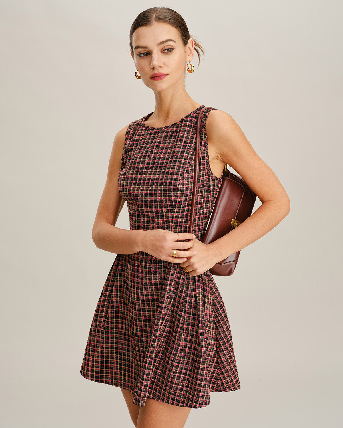 Women's Woven Polyester Mini Dress Dresses - RIHOAS