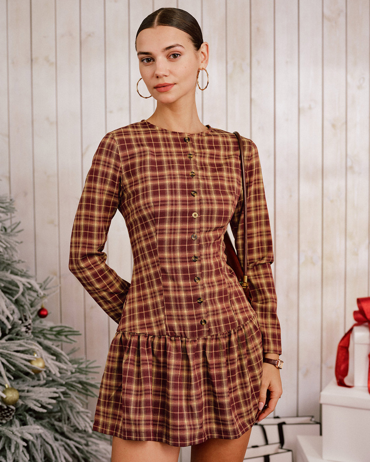 Women's Woven Polyester Mini Dress Dresses - RIHOAS