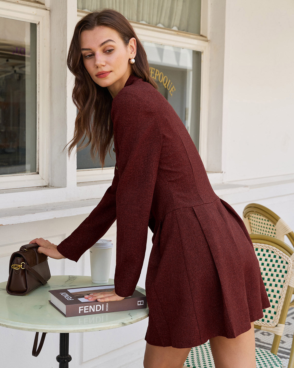 Women's Woven Polyester Mini Dress Dresses - RIHOAS