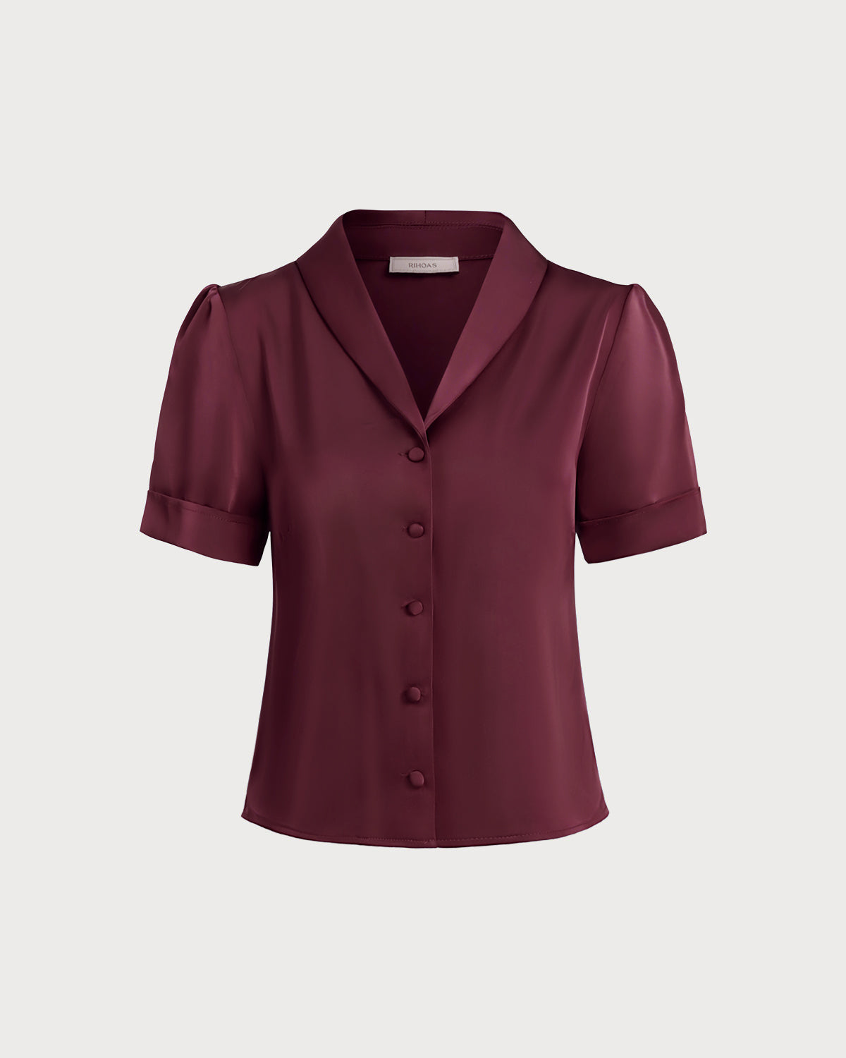 Women's Woven Polyester Shirts Tops - RIHOAS