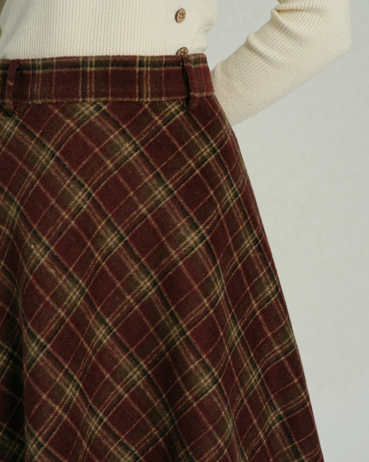 Women's Woven Polyester Skirt Bottoms - RIHOAS